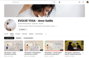 vidéos de yoga et spiritualité sur YouTube annegaelleyoga